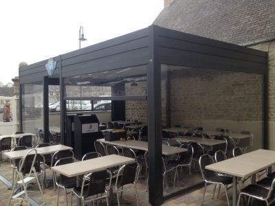 Pergola-gris Anthracite-realisation-ste Mère